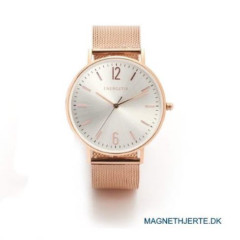 Elegant ur i rosa guld fra magnethjerte
