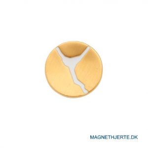 ringtop i forgyldt børstet stål fra Magnethjerte