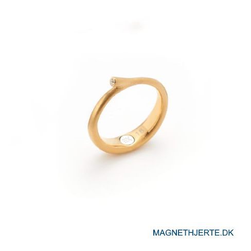 Mat forgyldt fingerring fra Magnethjerte