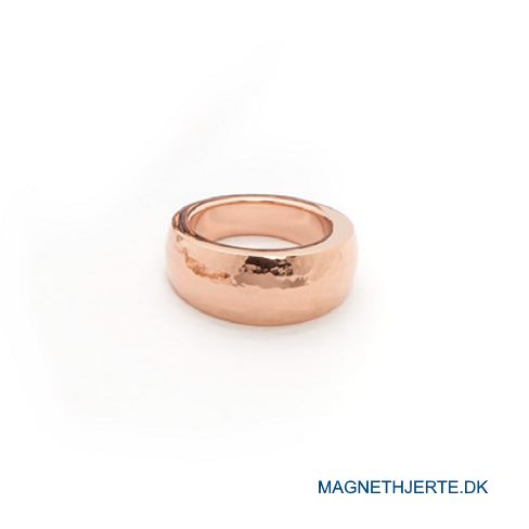 rosaforgyldt, slået fingerring fra Magnethjerte
