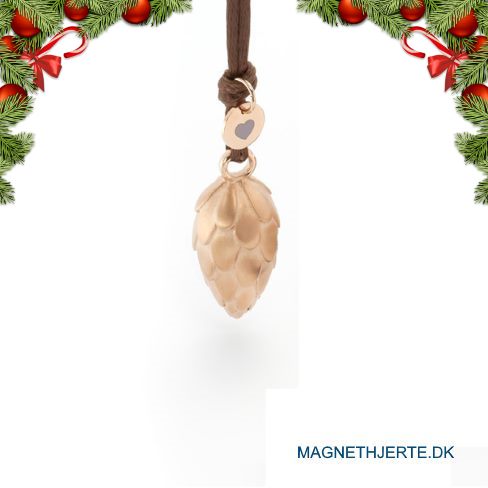 Rosaforgyldt vedhæng fra Magnethjerte