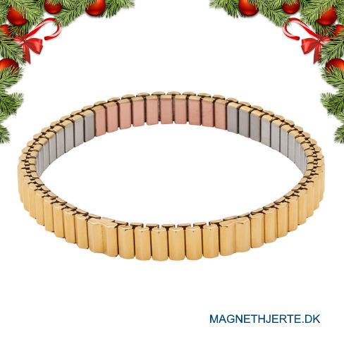 Forgyldt fleksibelt armbånd fra Magnethjerte