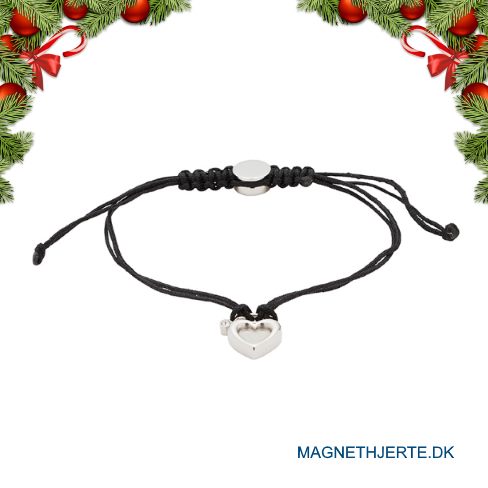 Elegante sorte armbånd fra Magnethjerte